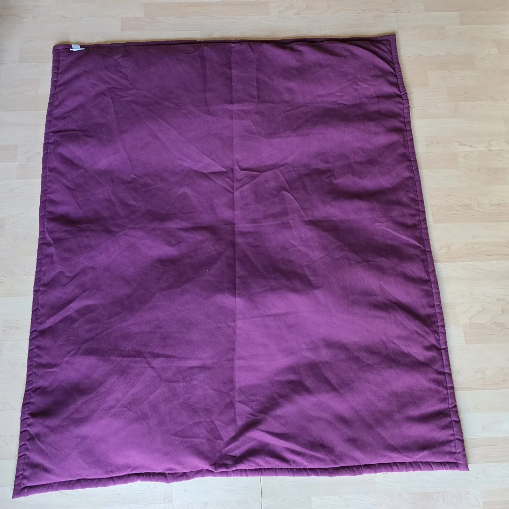 POTTERY BARN THROW BLANKET BURGUNDY‎ RED MAROON FAUX FUR SUEDE Soft Plush